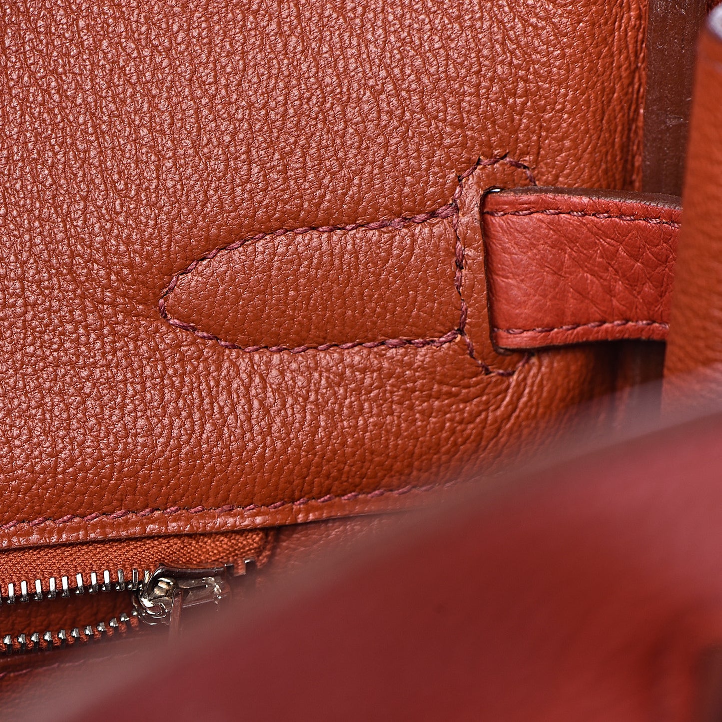 Taurillon Clemence Birkin 35 Rouge Venetian