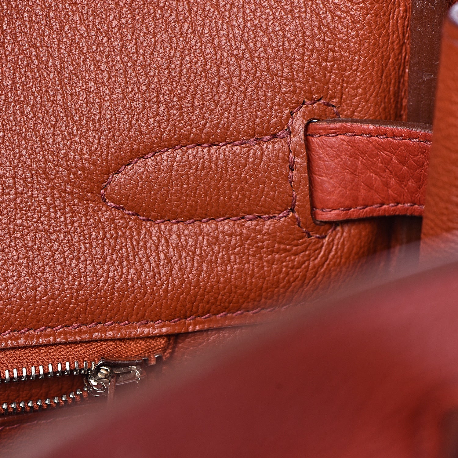 Hermes Taurillon Clemence Birkin 35 Rouge Venetian 34 of 46