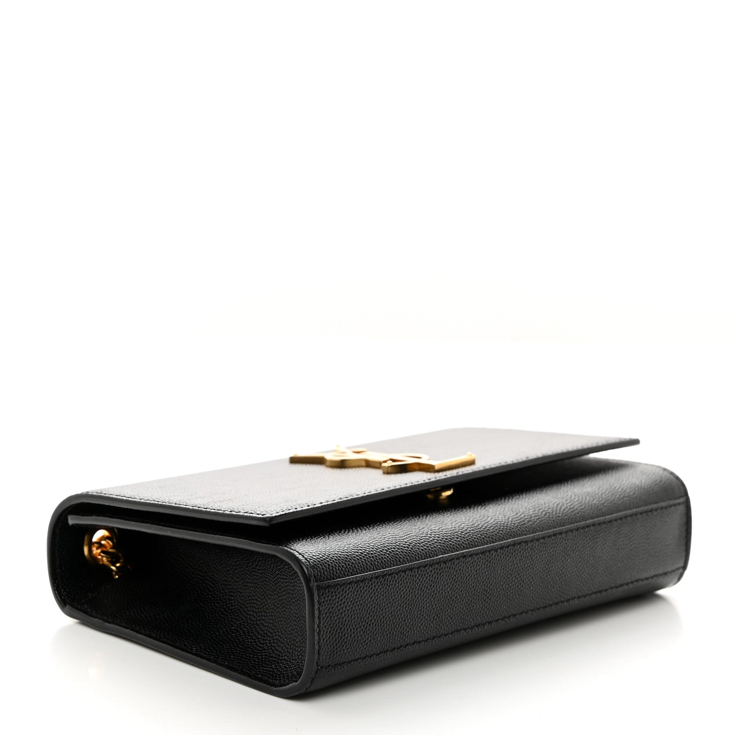 Saint Laurent Grain De Poudre Small Monogram Kate Satchel Black 4 of 11