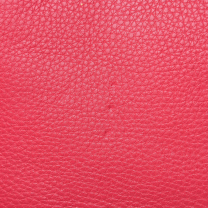 Valentino Garavani Pebbled Calfskin Medium Rockstud Tote Deep Fuxia 9 of 10