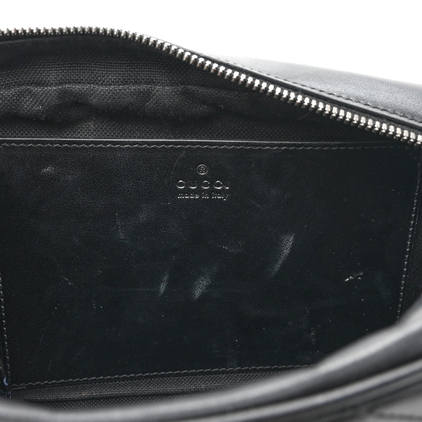Calfskin Matelasse Monochrome Small GG Marmont Chain Shoulder Bag Black