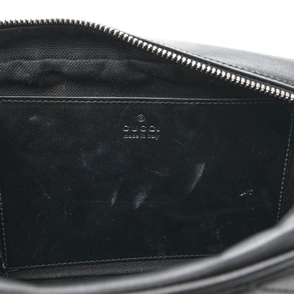 Gucci Calfskin Matelasse Monochrome Small GG Marmont Chain Shoulder Bag Black 11 of 12