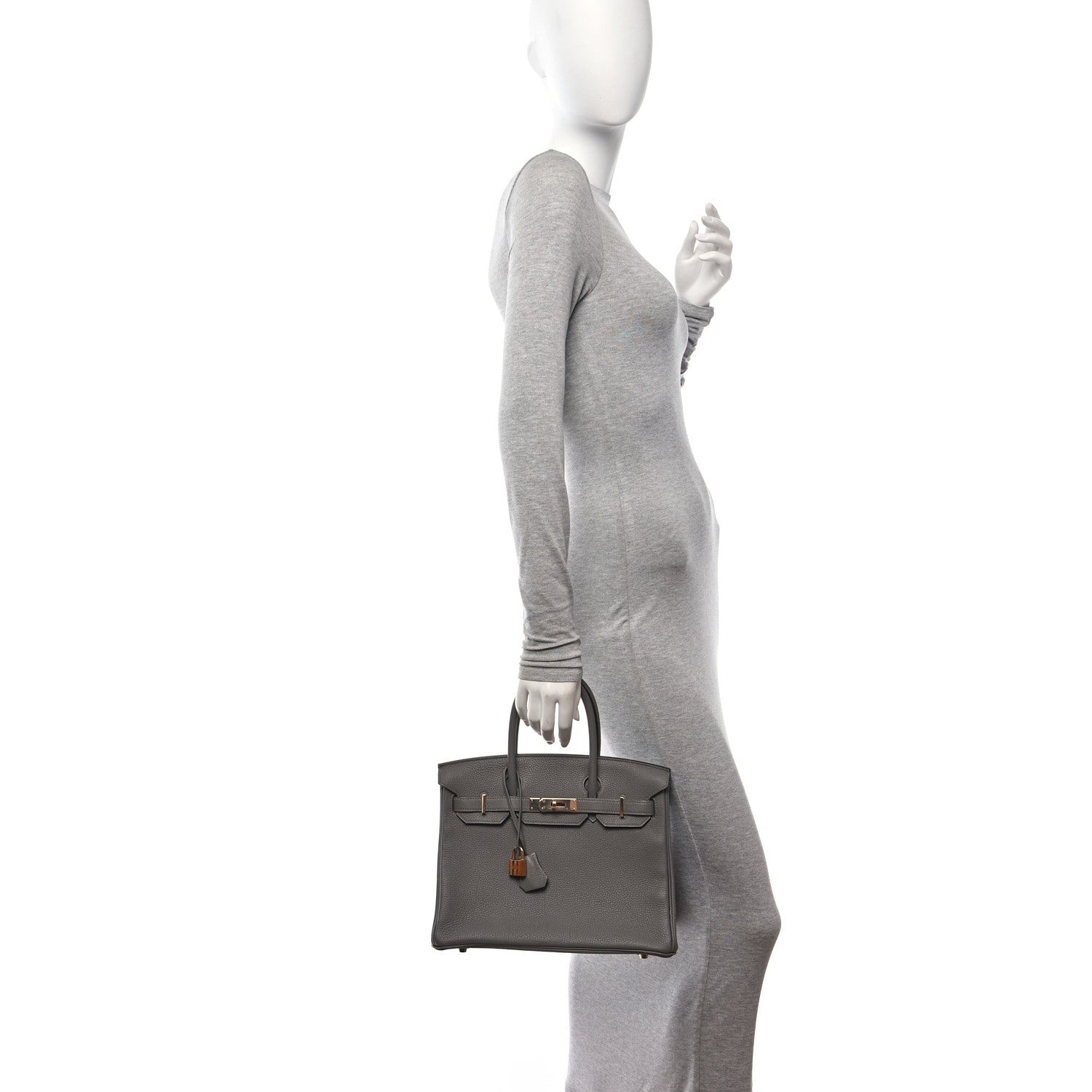 Hermes Togo Birkin 30 Gris Meyer 2 of 11