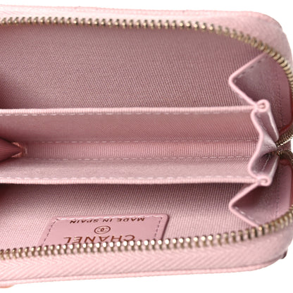 Chanel Caviar Quilted Zip Coin Purse Light Pink 5 of 10