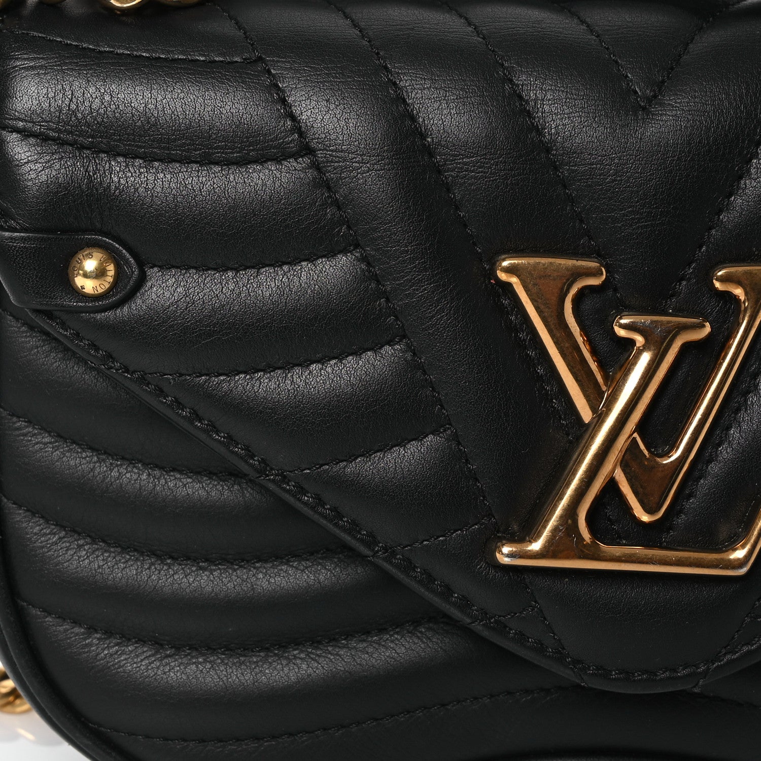 Louis Vuitton Calfskin New Wave Chain PM Black 9 of 19
