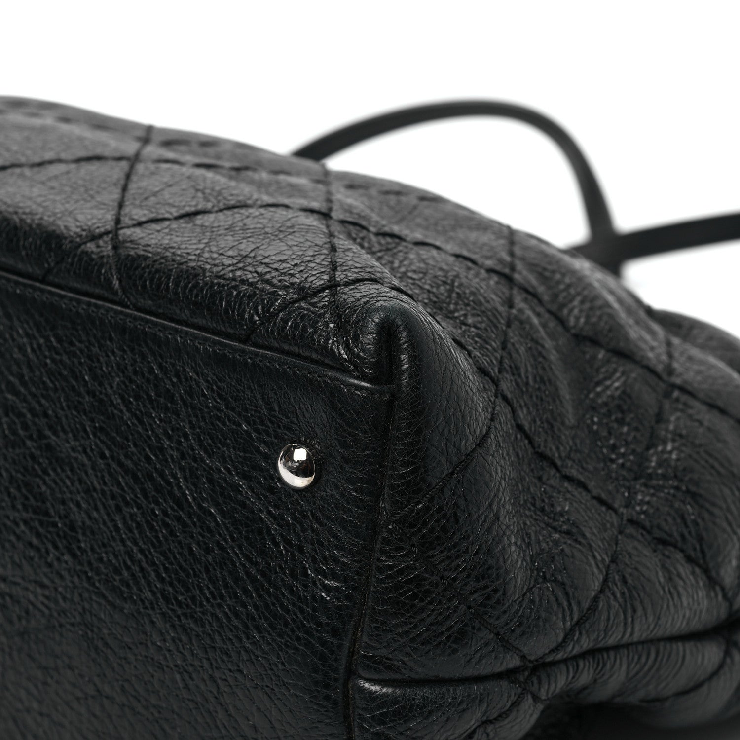 Chanel Glazed Calfskin Large On The Road Tote Black 10 of 10