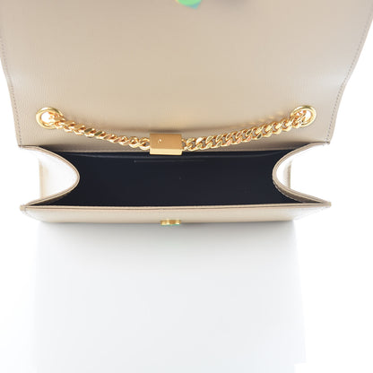 Saint Laurent Grain De Poudre Small Monogram Kate Satchel Nude Powder 5 of 10