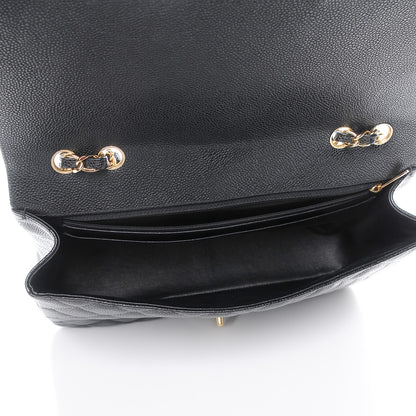 Chanel Caviar Quilted Jumbo Single Flap Black 5 of 7