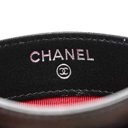 Chanel Aged Calfskin Quilted Gabrielle Card Holder Black 6 of 8