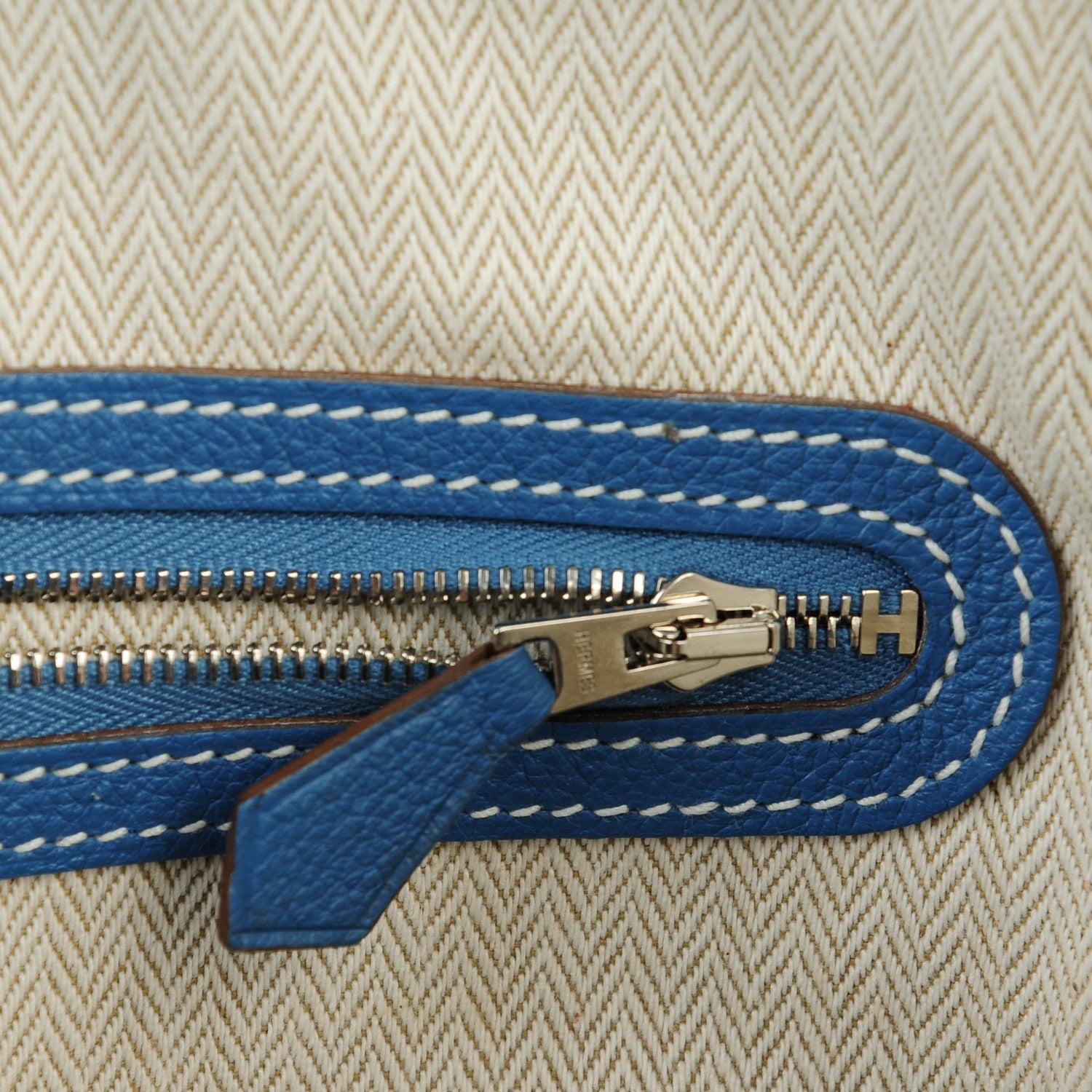 Hermes Buffle Sindhu Garden Party MM 36 Azur 11 of 12