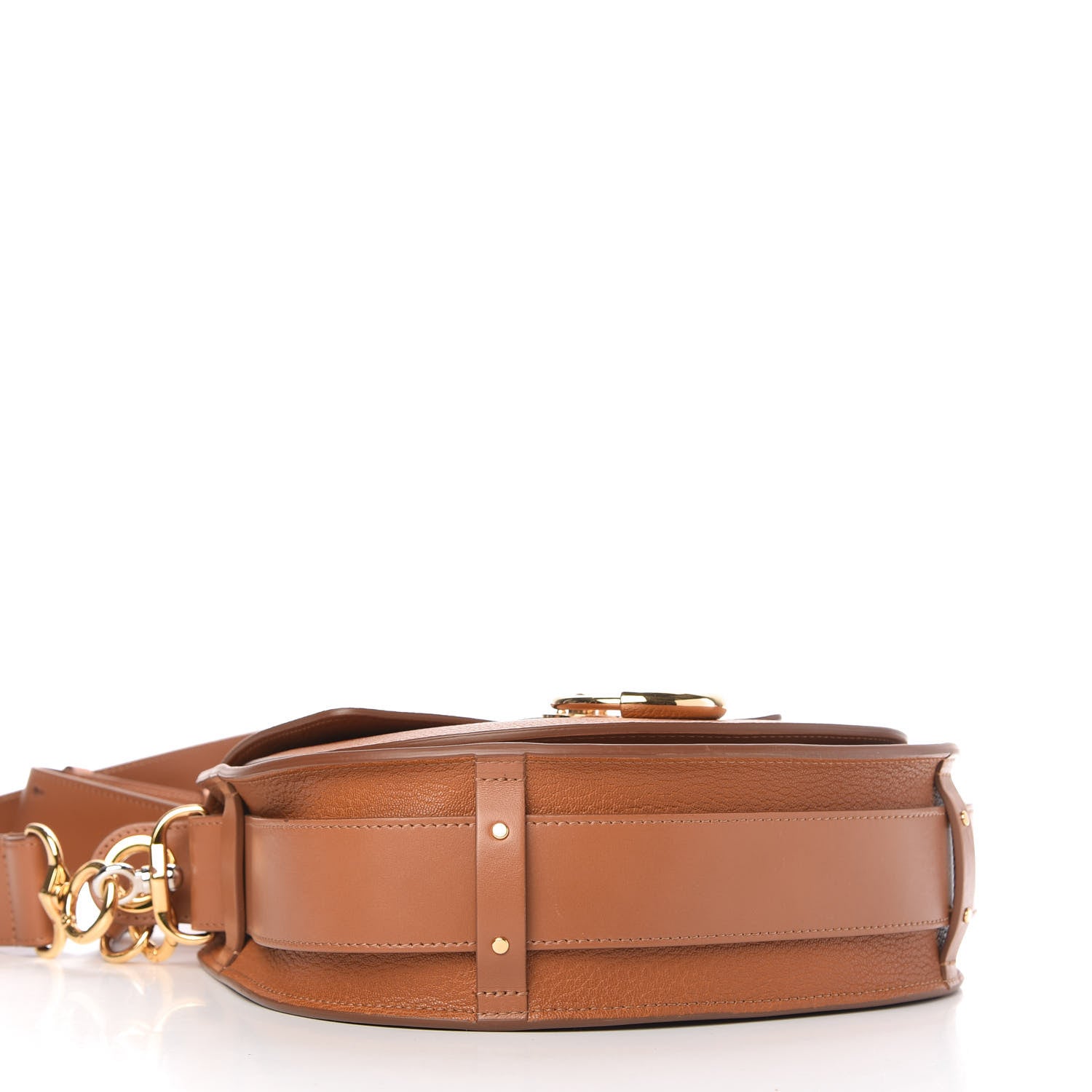 Chloe Grained Calfskin Large Tess Bag Caramel 4 of 10