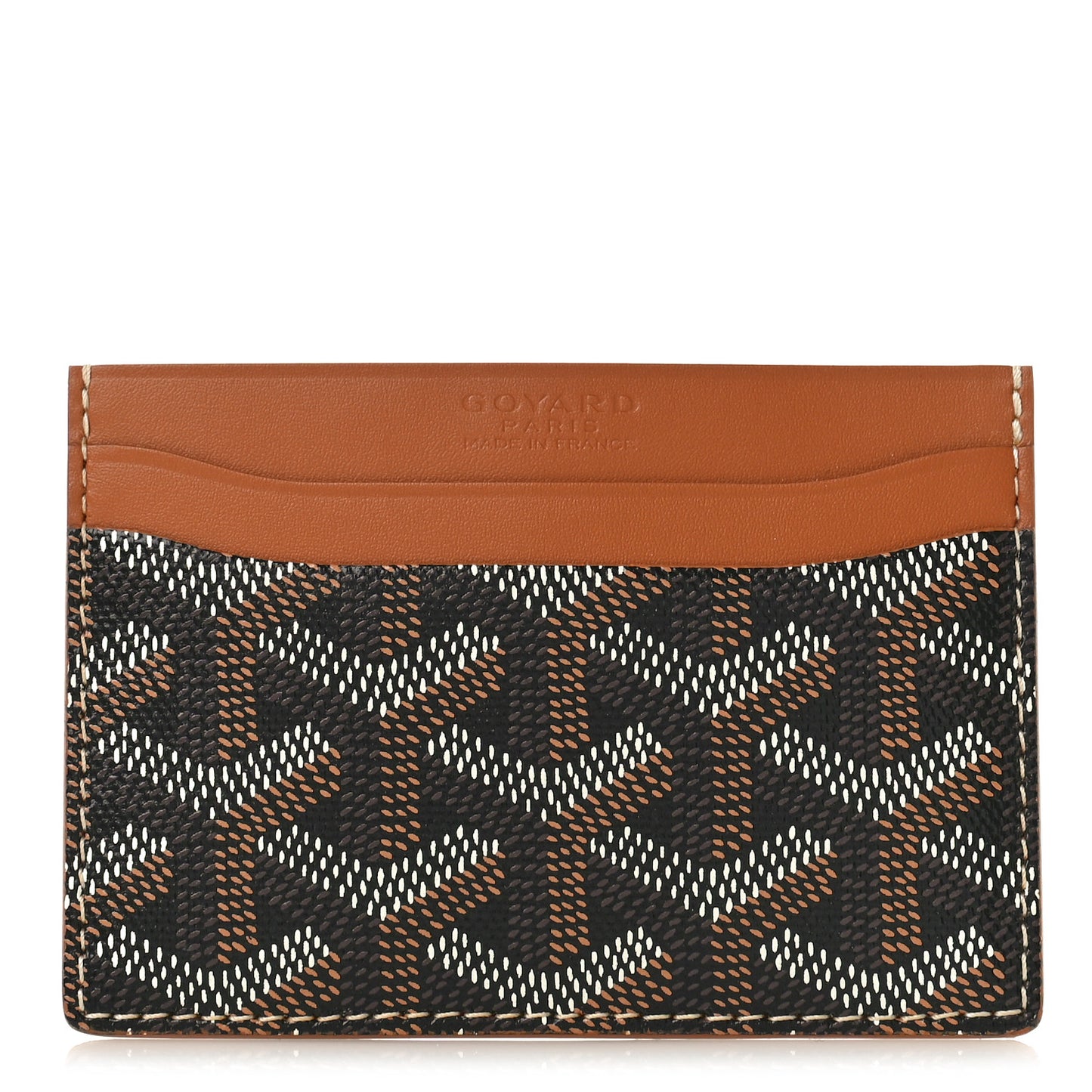 Goyardine Saint Sulpice Card Holder Black Gold