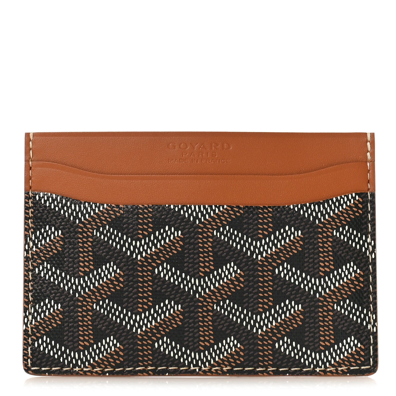 Goyard Goyardine Saint Sulpice Card Holder Black Gold 1 of 9