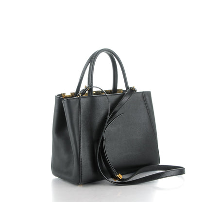 Fendi Vitello Elite Petite 2Jours Tote Black 3 of 8