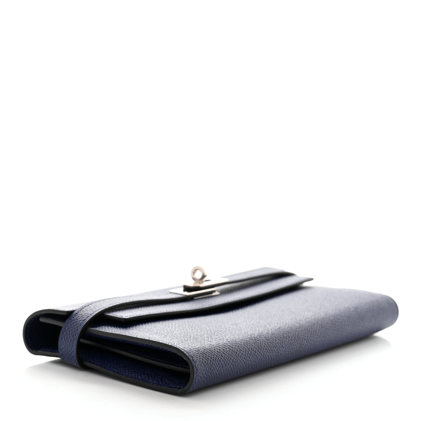 Epsom Kelly Longue Wallet Bleu Saphir