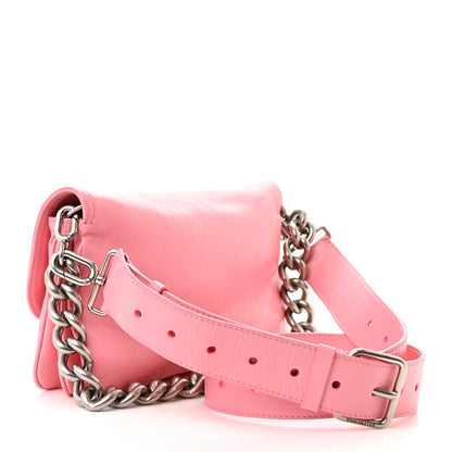 Balenciaga Peach Calfskin Small BB Soft Flap Bag Sweet Pink 3 of 10