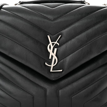 Saint Laurent Calfskin Y Quilted Monogram Medium Loulou Chain Satchel Black 8 of 10