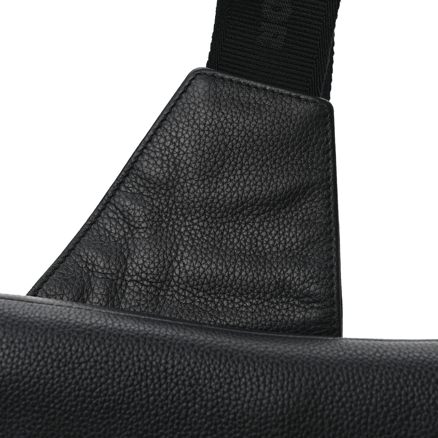Christian Dior Grained Calfskin Mens Saddle Pouch Black 9 of 9