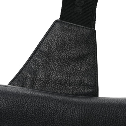 Christian Dior Grained Calfskin Mens Saddle Pouch Black 9 of 9
