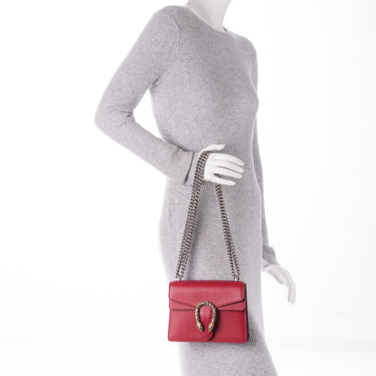 Gucci Calfskin Mini Dionysus Shoulder Bag Hibiscus Red 2 of 7
