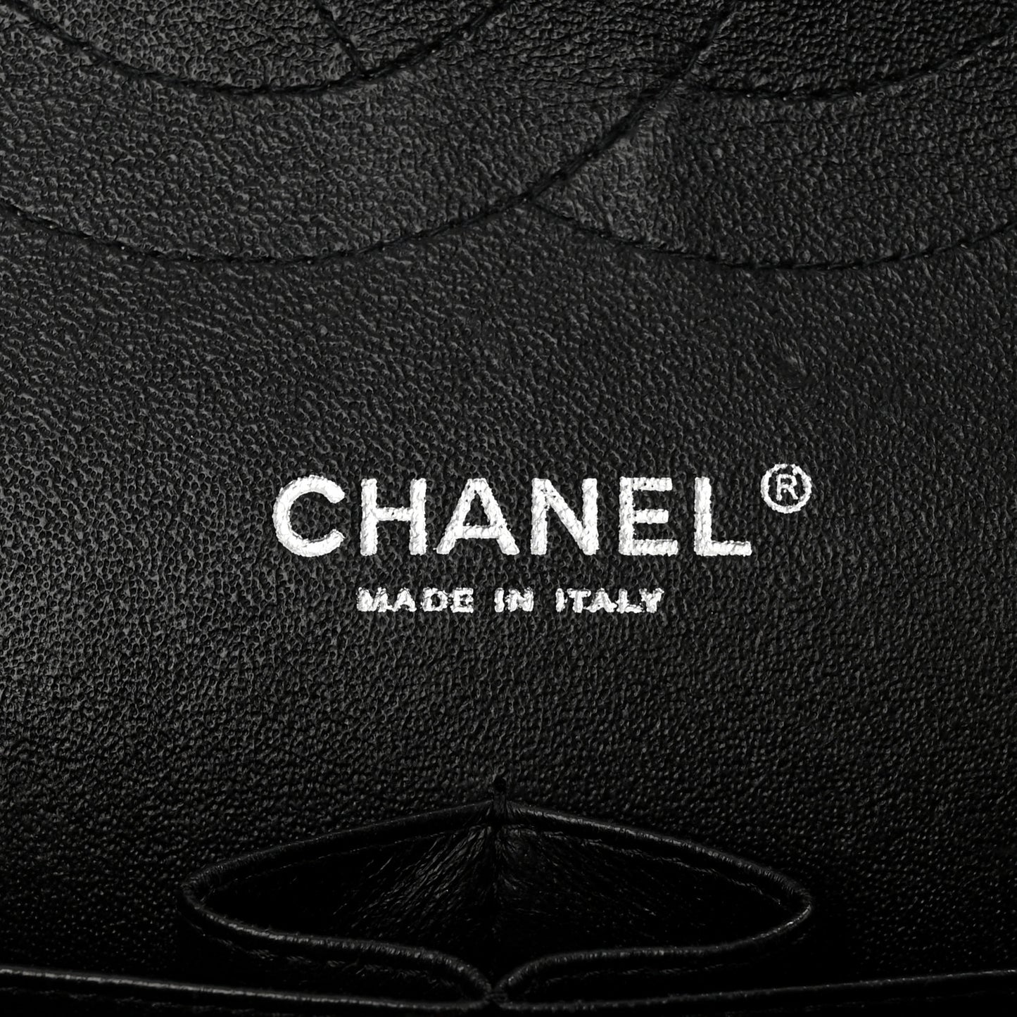 Patent Quilted Jumbo Single Flap Black
