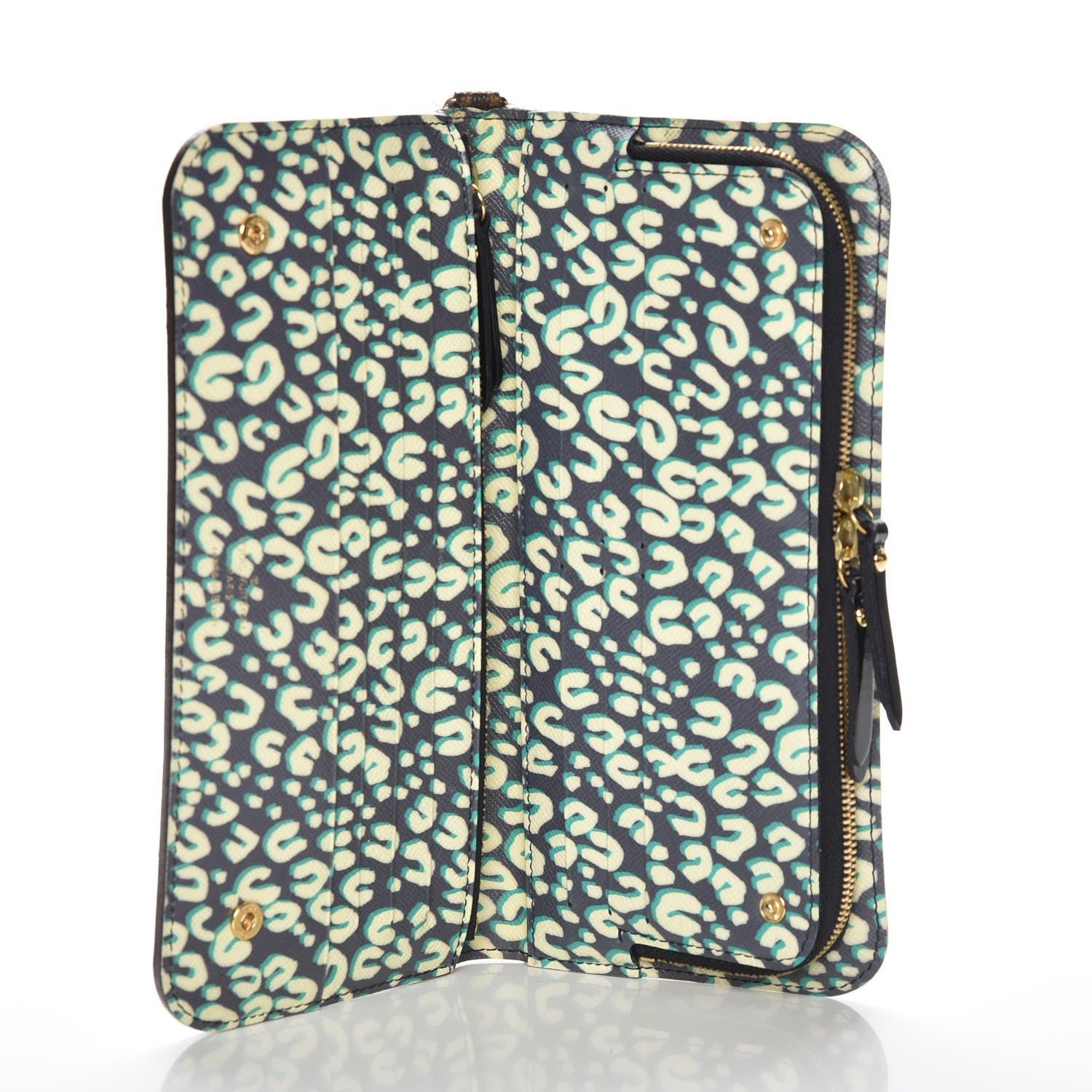 Louis Vuitton Monogram Leopard Insolite Wallet Blue Infini 5 of 7