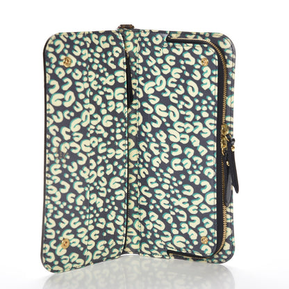 Louis Vuitton Monogram Leopard Insolite Wallet Blue Infini 5 of 7