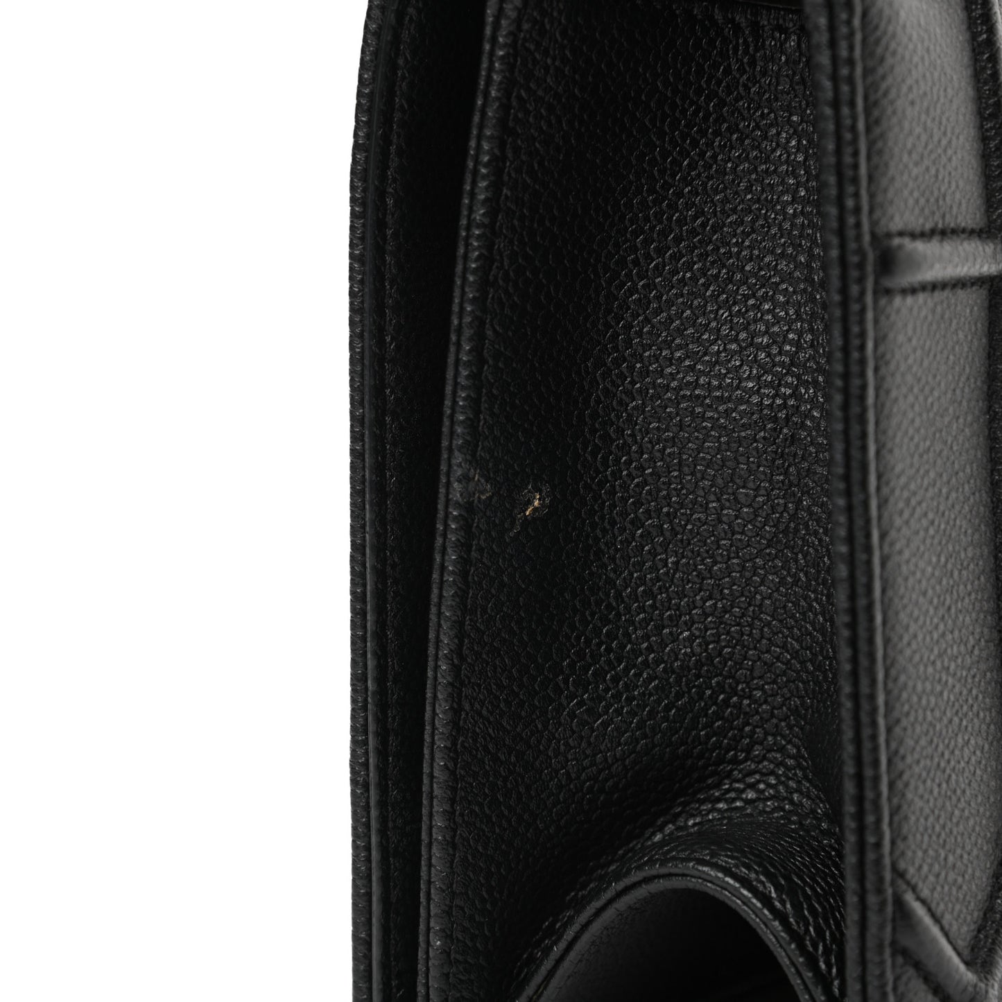 Grained Calfskin Medium Diorama Flap Bag Black