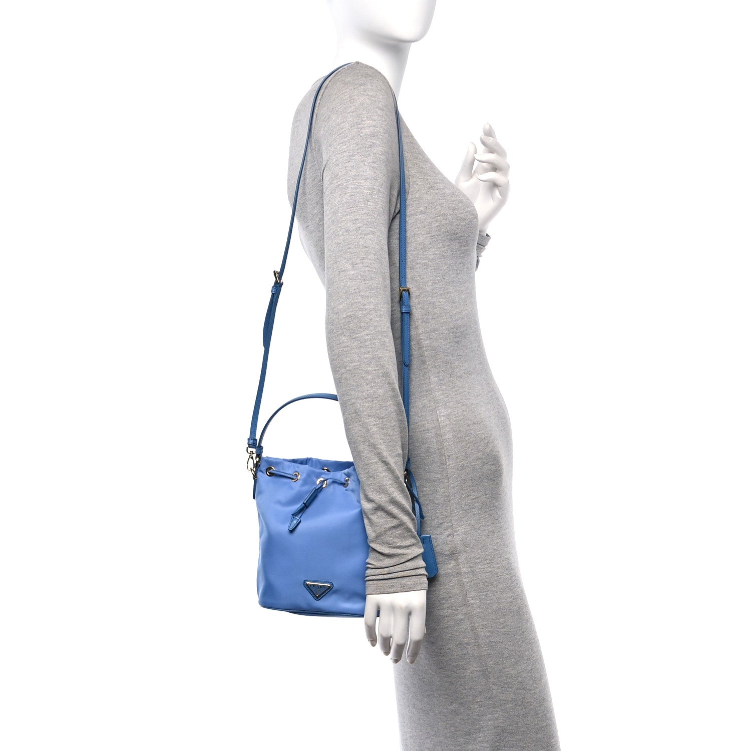 Prada Re-Nylon Saffiano Mini Re-Edition 1978 Bucket Bag Onda 2 of 11