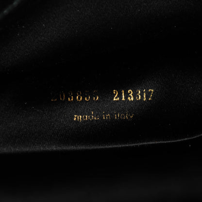 Saint Laurent Textured Patent Monogram Large Belle De Jour Clutch Black 7 of 7