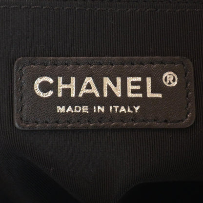 Chanel Vinyl Quilted CC Tote Black 6 of 9