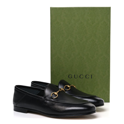 Gucci Lambskin Womens Brixton Horsebit Loafers 38 Black 11 of 11