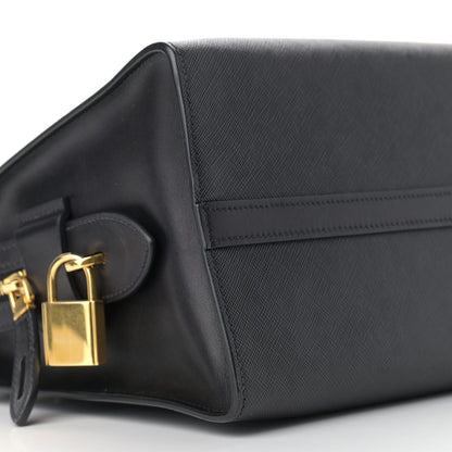 Prada Saffiano City Calfskin Medium Esplanade Tote Black 9 of 10