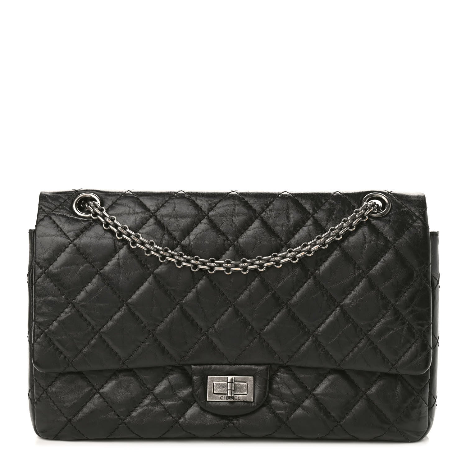 Chanel Aged Calfskin Quilted 2.55 Reissue 226 Flap Black 1 of 13