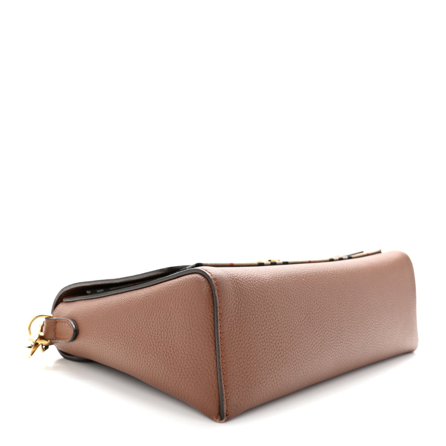Calfskin Vintage Check Note Crossbody Bag Tan