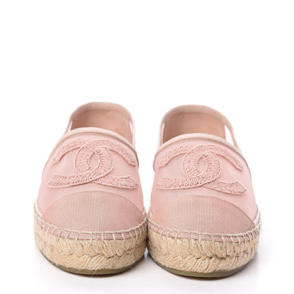 Chanel Mesh Grosgrain CC Espadrilles 36 Pink 2 of 10