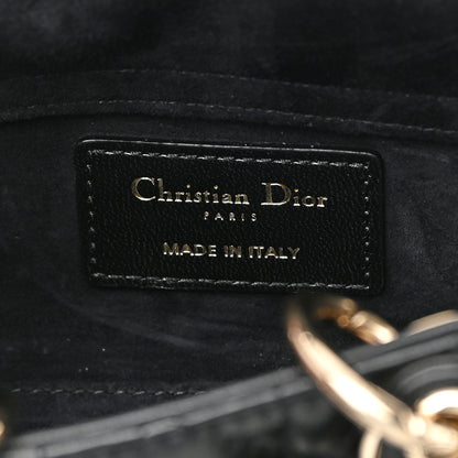Christian Dior Lambskin Cannage Micro Lady D-Joy Black 6 of 14