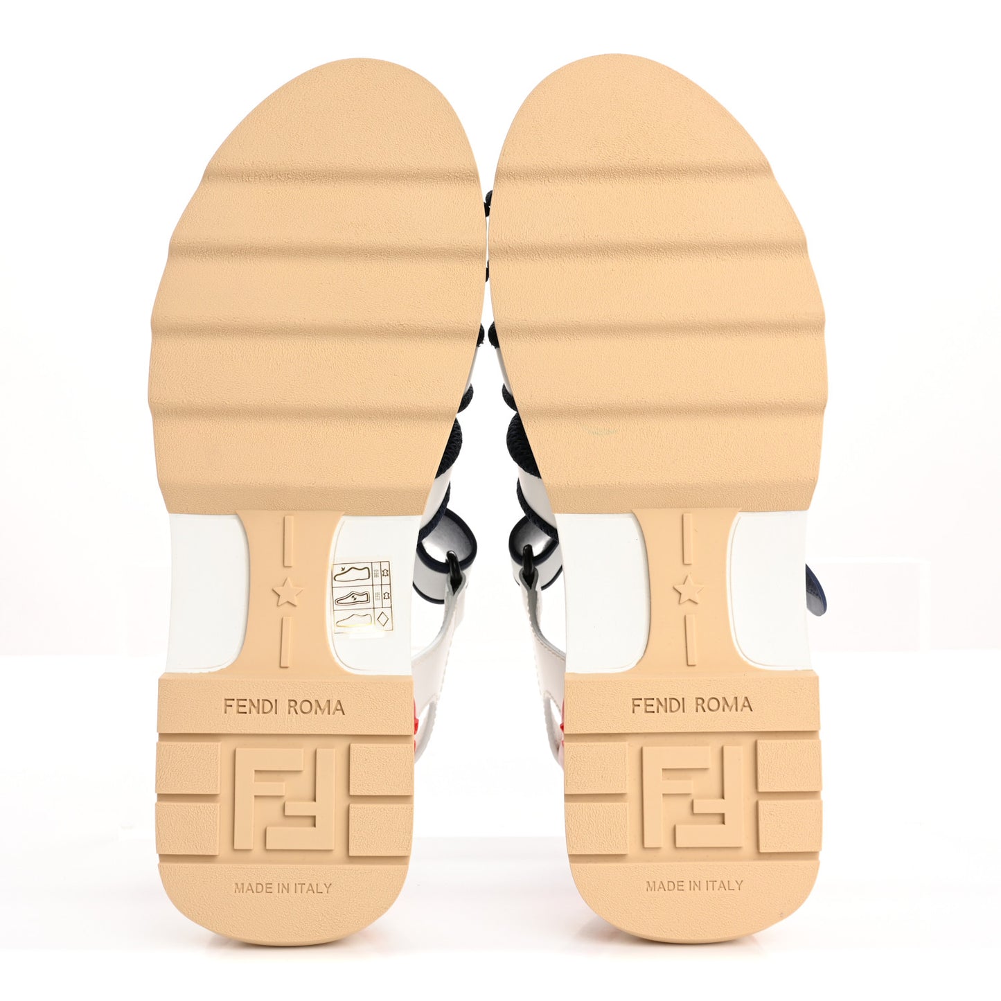 Vitello T Rex Platform Sandals 39 Ultra White Multicolor