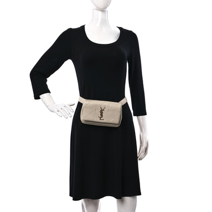 Saint Laurent Lambskin Monogram Jamie Belt Bag Crema Soft 2 of 10