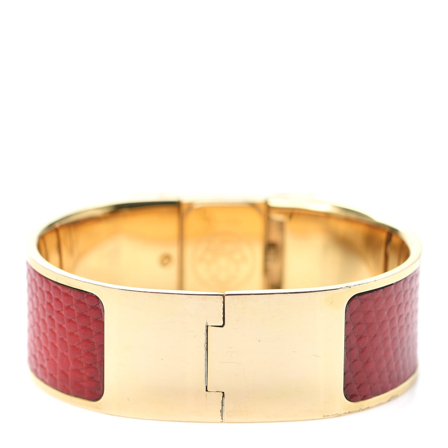 Stainless Steel Lizard 19mm Loquet Quartz Watch Rouge