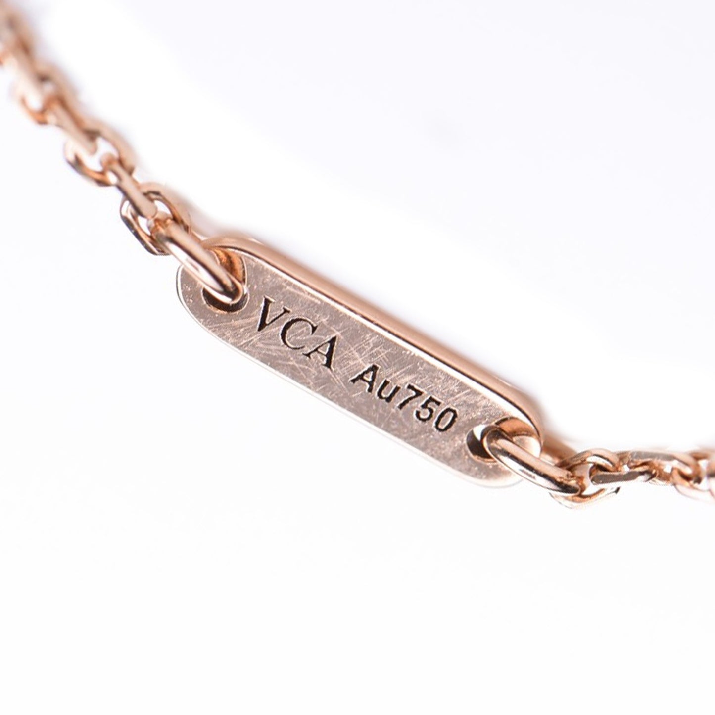 18K Rose Gold Carnelian Sweet Alhambra Bracelet