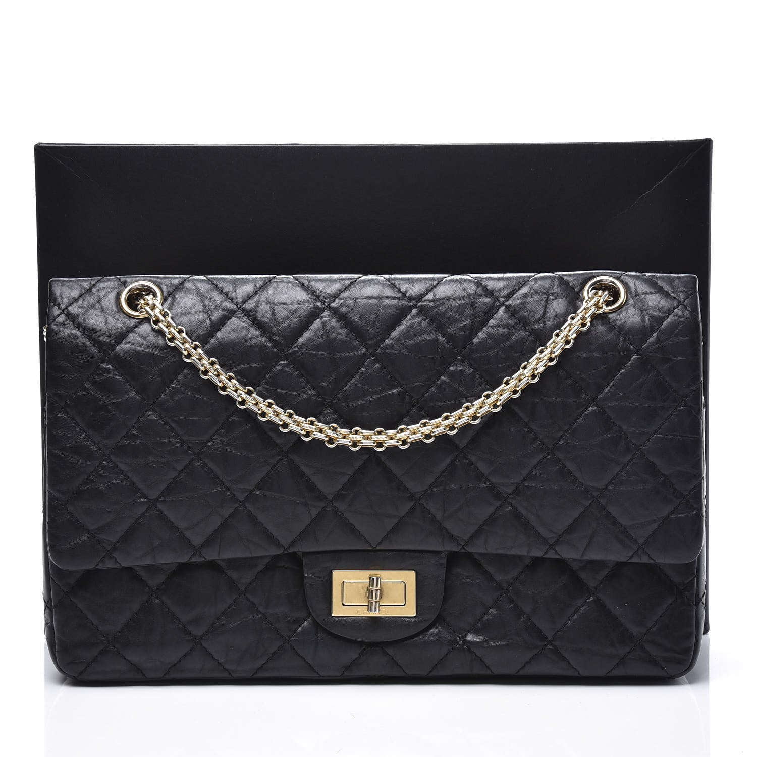 Chanel Aged Calfskin Quilted 2.55 Reissue 227 Flap Black 11 of 11