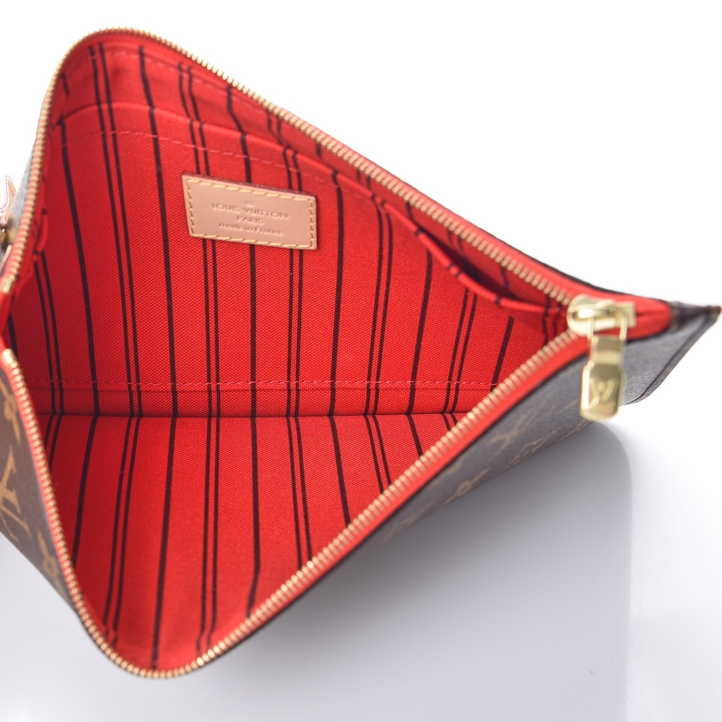 Monogram Neverfull MM GM Pochette Cherry