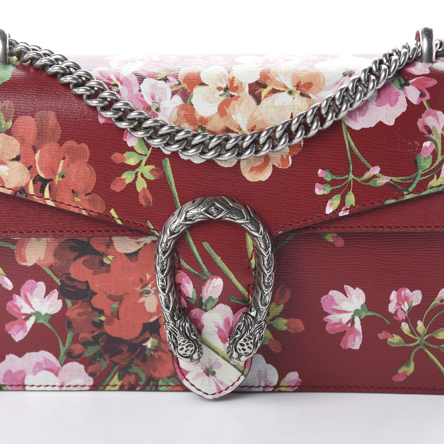 Calfskin Blooms Print Small Dionysus Shoulder Bag Romantic Cherry Multicolor