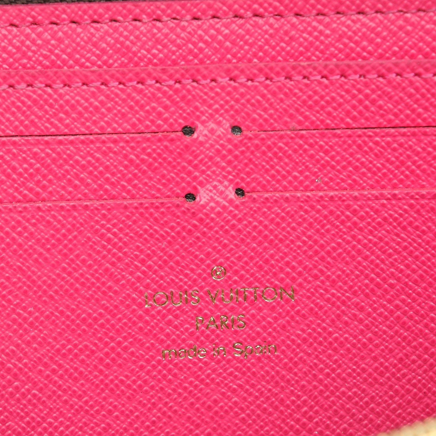 Monogram Clemence Wallet Hot Pink