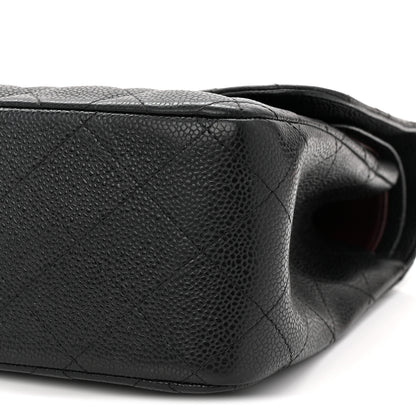 Chanel Caviar Quilted Jumbo Double Flap Black 10 of 10