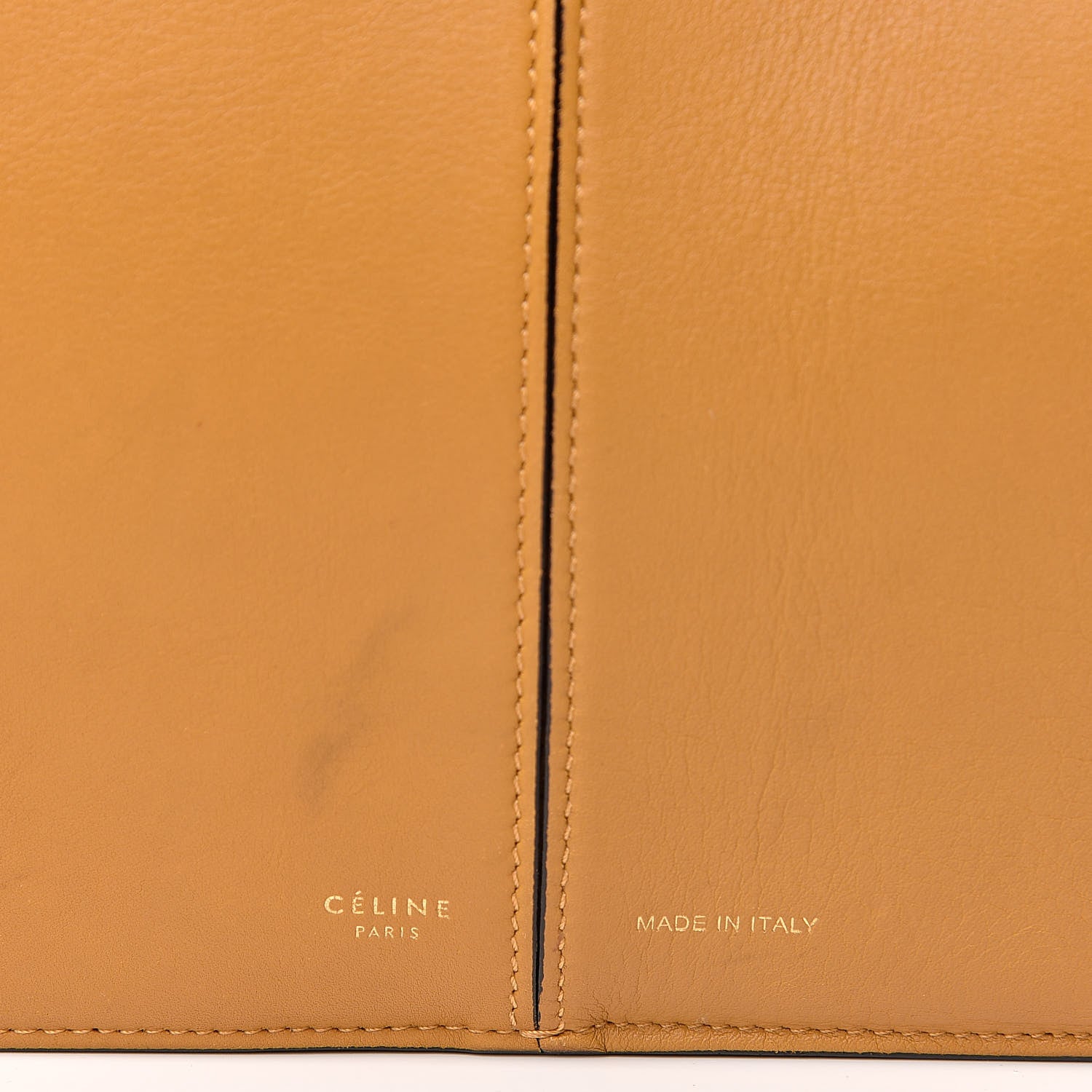 Celine Supple Natural Calfskin Medium Tri-Fold Bag Blonde 15 of 20