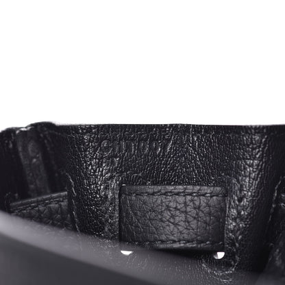 Hermes Taurillon Clemence Kelly Ado Backpack Black 10 of 25