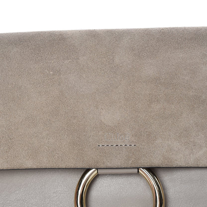 Chloe Suede Calfskin Faye Clutch Motty Grey 10 of 11