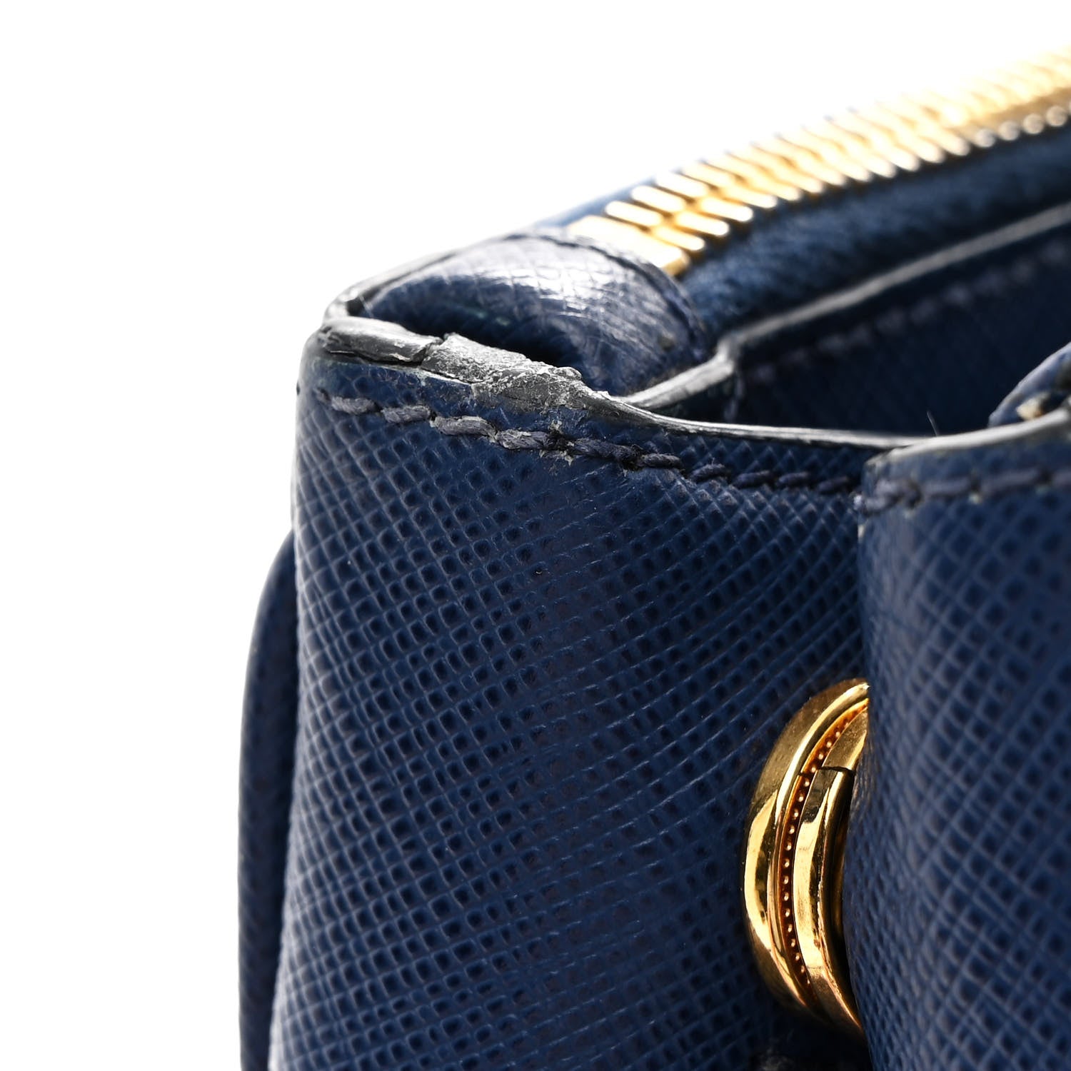 Prada Saffiano Lux Medium Galleria Double Zip Tote Bluette 12 of 14